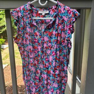 LOFT Floral Blouse L
